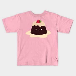 Cute Chocolate Strawberry Pudding Kids T-Shirt